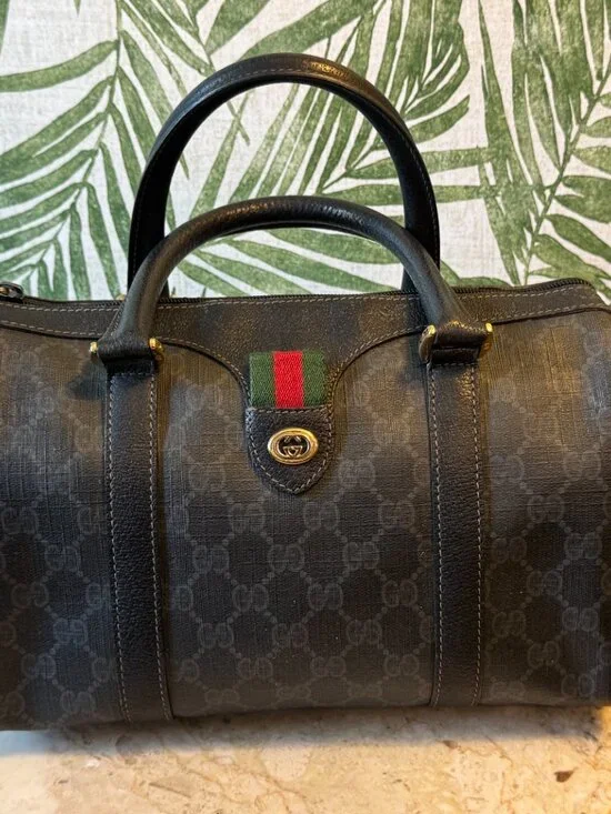 Vintage Gucci GG Monogram Canvas Boston Bag - Picture 2 of 13